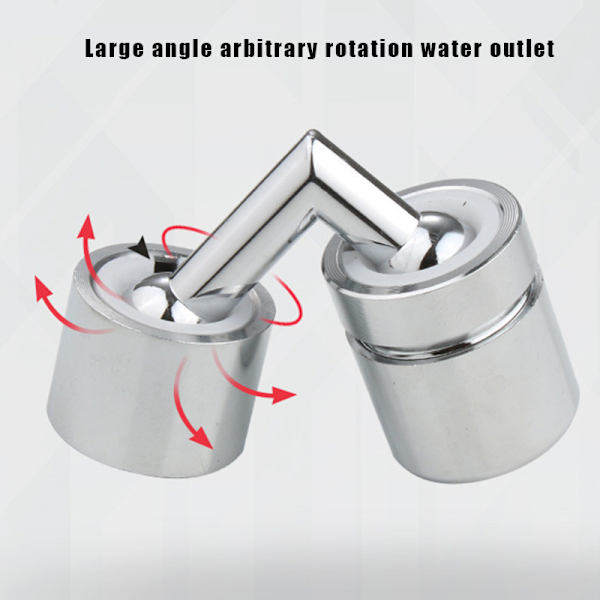 Vridbar universal Anti-stänk Handfat Kran Justerbar kranförlängare för hem kök badrum Enkel installation First Gear Stainless Steel Joint