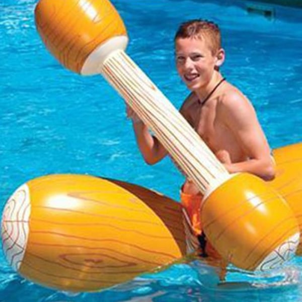Vatten Underhållning Spelleksak Uppblåsbar Float Flotte Stol Stick Simspel Kit