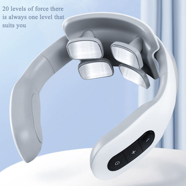 Elektrisk Lågfrekvent Pulser Cervikal Massager USB Laddning Nacke Skulder Massager För Hemkontor H83