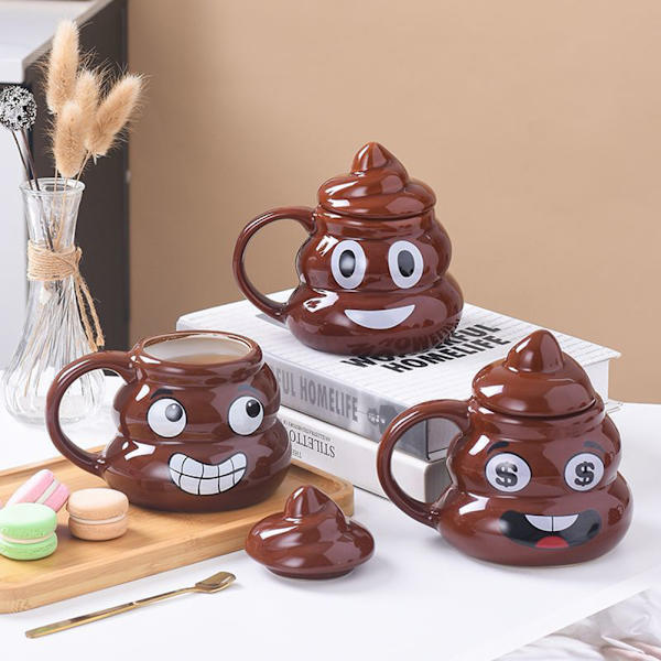 Stygg Prank Bajs Keramik Mugg Multi-Purpose Water Drink Cup For Women Män