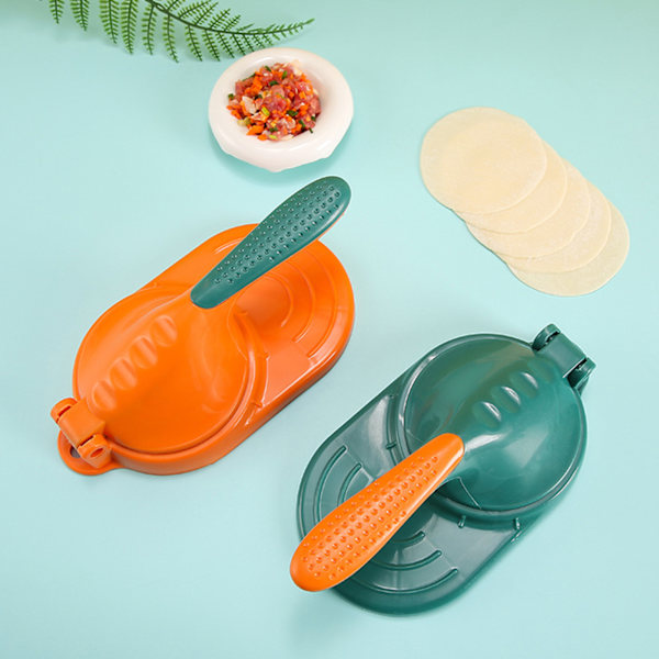 DIY Dumpling Skin Maker Hushållsmanual Snabbpress Dumpling Skin Mall Orange 3PCS