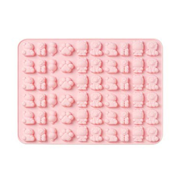 Tecknad söt form DIY Isbricka Choklad Form Bakverktyg för köksbakning Pink Lucky Cute Pet Department
