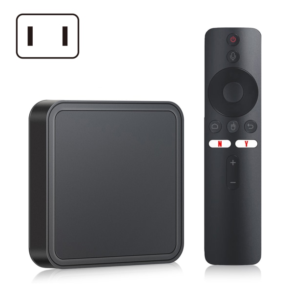 8K set-top box med fjärrkontroll Multipelanvändning Media Player TV Box för hem i vardagsrummet 2g8g US plug