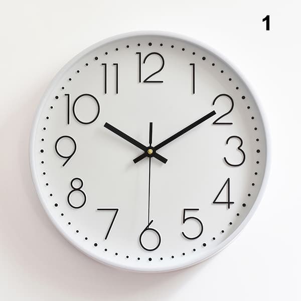 Quartz-Clock Rund Hängande Klocka Plast Mode Design Klockor För Heminredning Vardagsrum 5