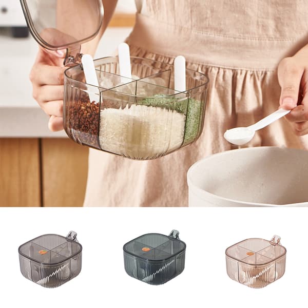 Kryddbehållare Kryddburkar Multifunktionell Organizer för kök Starry Sky Gray