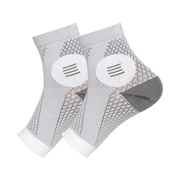 Tunna sportfotledsstöd för kvinnor män Multipurpose Stretch-strumpor för utomhussportridning Black Or White S