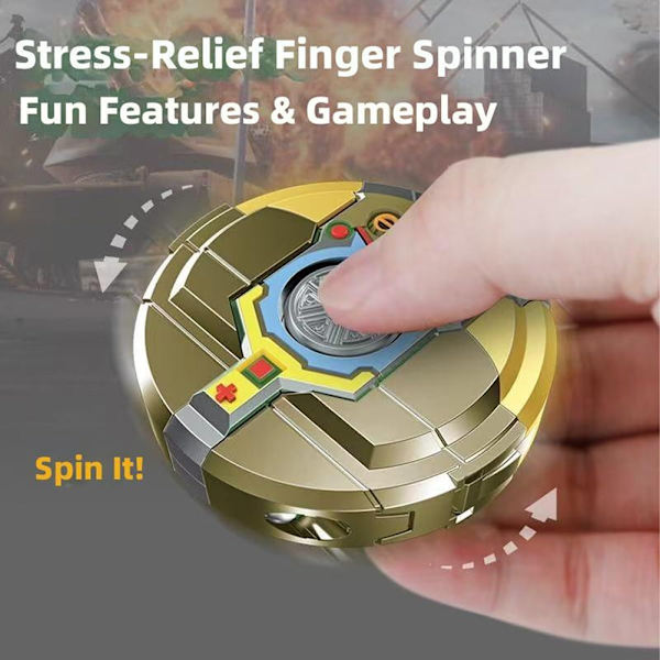 Transformérbare Fidget Spinners Legetøj Stress Relief Sensorisk Legetøj Til Børn Voksne Robot 3PCS