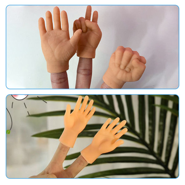 Mini vikta händer för katttassar Bärbar handflatsformad kostym för katthundsdjur B 3PCS