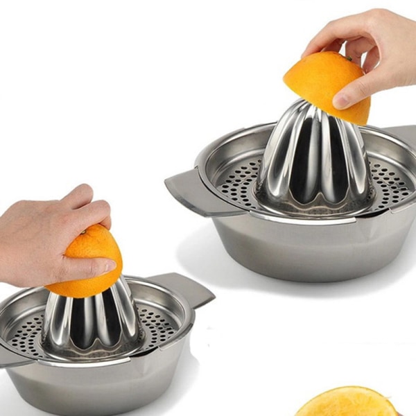 Rostfritt stål Citrus Citron Orange Presspress Juicer Hand Manuell Press Köksverktyg