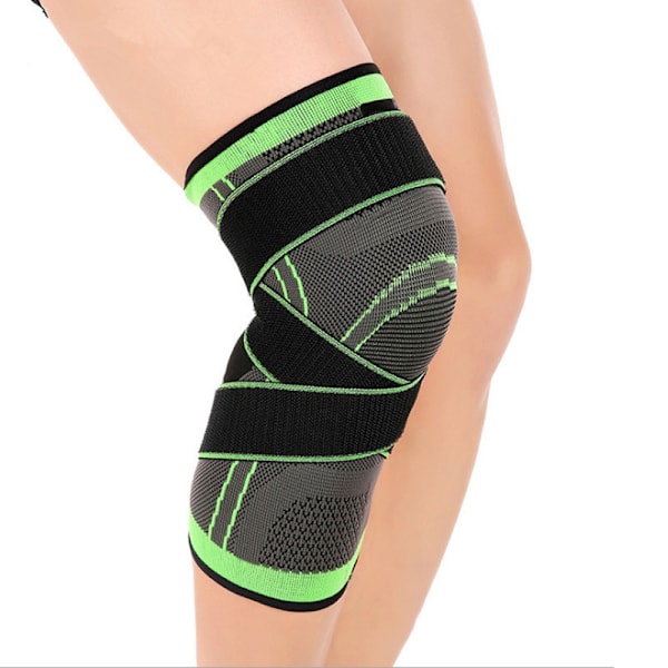 Sports Knäbandage Elastiskt Stöd Knäskydd Kompressionsstöd För Träning Gym Vandring M