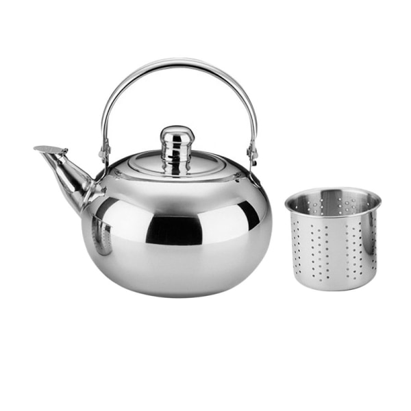 1st Kaffetekanna inomhus rostfritt stål utomhus tekokare spishäll med sil Infuser Snabbkokningsfilter Gold 18cm