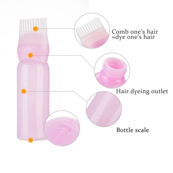 Rodkam applikatorflaske professionel farvecreme dispenser med skala suit
