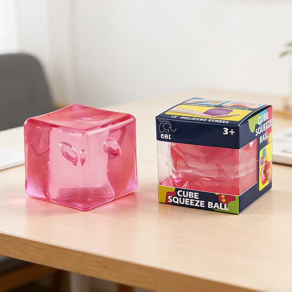 Squishies Ice Cubes Store kuber Super Solid-Squish Sensorisk leketøy for angstlindring og fokus Myke sensoriske Squishies-leker Blue