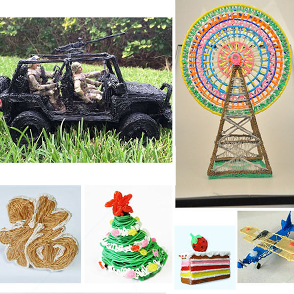 10 färger 3D-penna PLA-filamentpåfyllningar Hög temperaturbeständig 1,75 mm 3D-skrivarutskrift Penna Filament 5 M 20 Colors