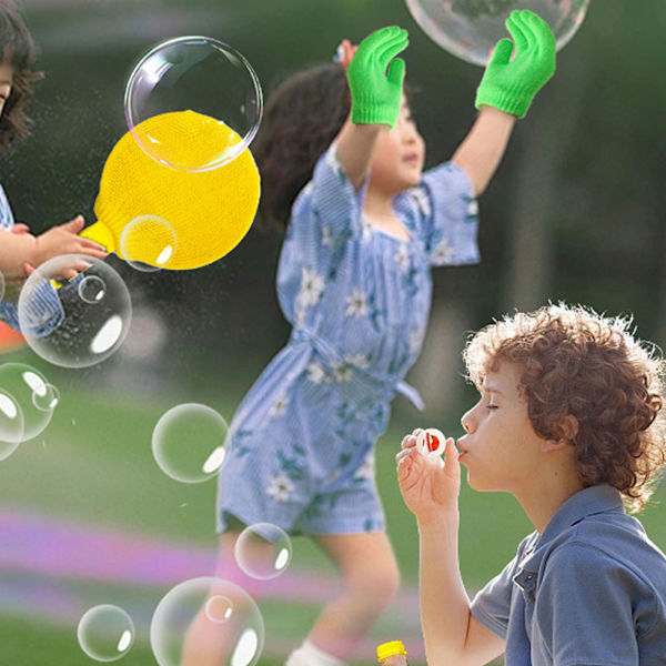 Barn Bubbles Ball Racket Leksaker Personliga Bubbles Ball Flapping Leksaker för bakgård Racket