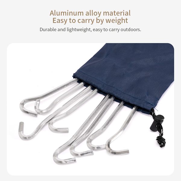 Camping Krok Camp Spik Stall Krok Design Tältpinnar För Trädgårdsstakes Fältlogi 12pcs