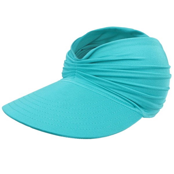 Sommer Dame Solhat Pakkelig Stor Skygge Solskærm Hatte Dame Sommer UV Beskyttelse Strandkasket Lake Green