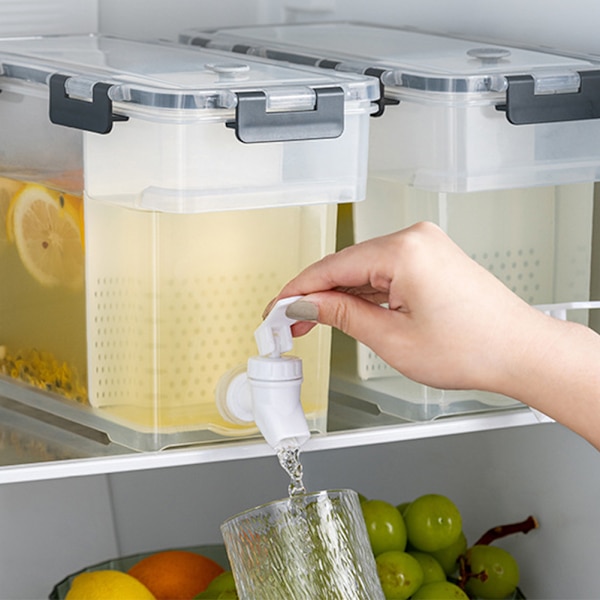 3,5L kall vattenkokare med kran stor kapacitet fruktjuicedispenser i kylskåp Orange