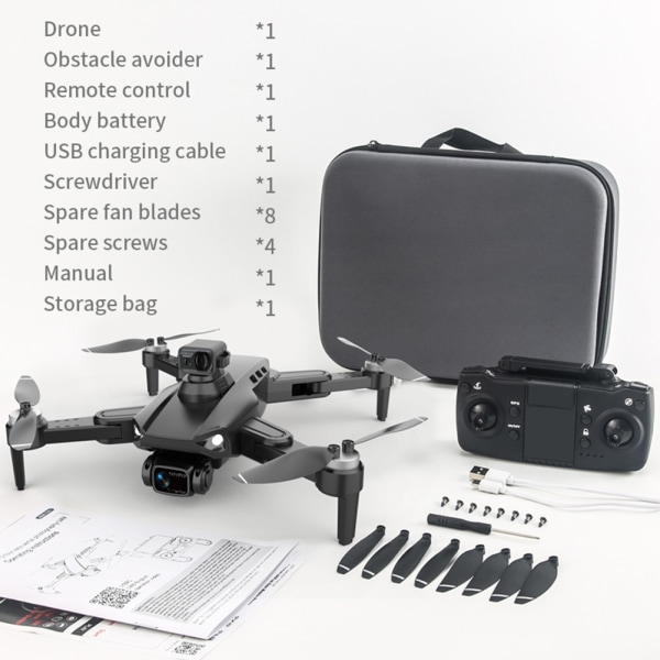 Borstlösa HD Folding Flygande Drönare Vindmotstånd Quadcopters Leksaker present till vän Familj PROSE WT 3B