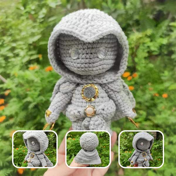 Moon Knight Doll Staty Resin Ornament samlingar för heminredning Moon Knight Doll