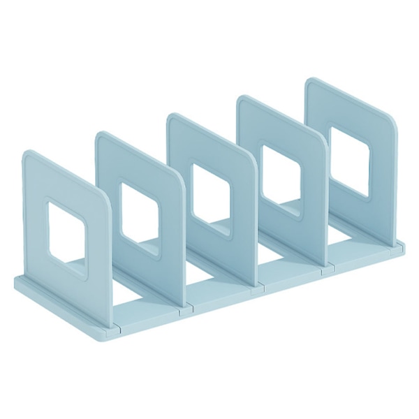 Plast bokstöd Desktop File Sorter för skolkontoret Glacier Blue