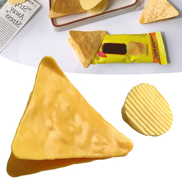 Mat Förseglingsklämma Potatis Plast Nyhet Chip Shape Snack Bag Sealer för hemmet