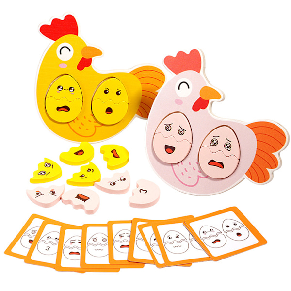 Eggs Expression Patchworks Toy Expression Recognition Pedagogisk leksak för huset 1PCS