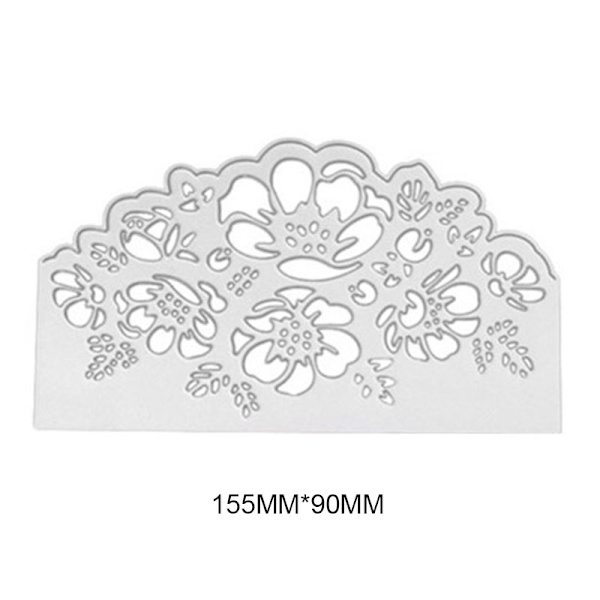 Kolstål Skärverktyg Pappersskärning Stencil Präglingsverktyg För DIY Scrapbooking Fotoalbum Papper Silver