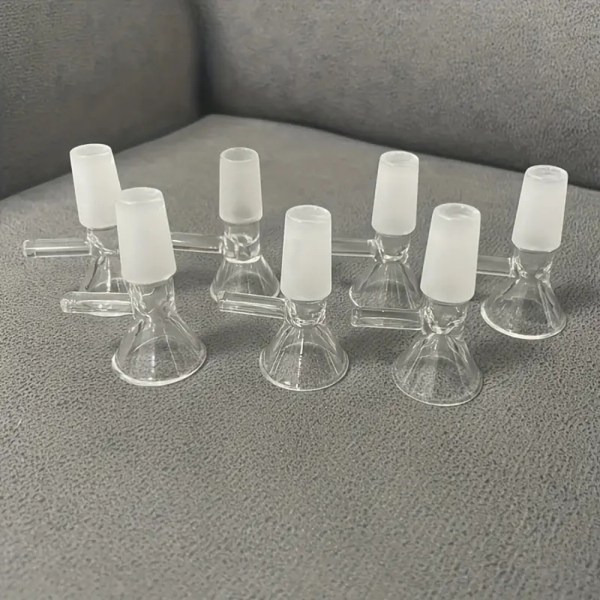 Mini tratt Form Rökning Glaspipa Multifunktionsglas Bongs Rör Rökning Tillbehör 14mm 3pcs