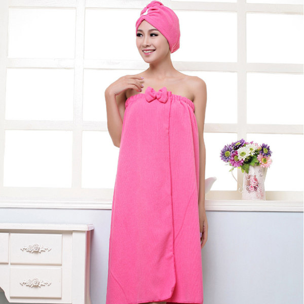 Kvinnor Bath Wrap Handduk Lätt söt Bärbar Loungewear Badrock Badkjol För Dusch Blue
