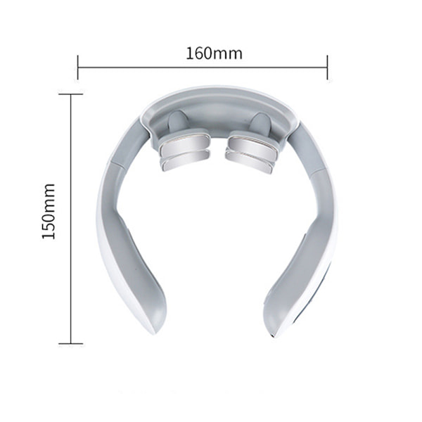 Elektrisk Lågfrekvent Pulser Cervikal Massager USB Laddning Nacke Skulder Massager För Hemkontor H83