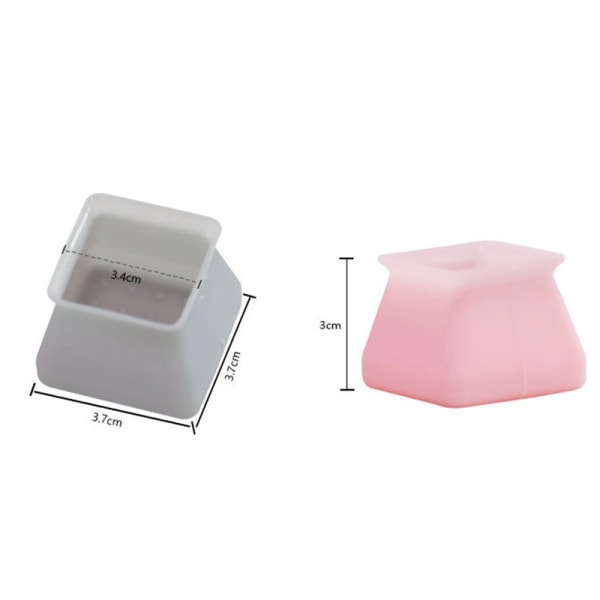 Silikon Möbler Benskydd Cover Bord Fötter Pad Golvskydd Square För Hem Pink 1PCS