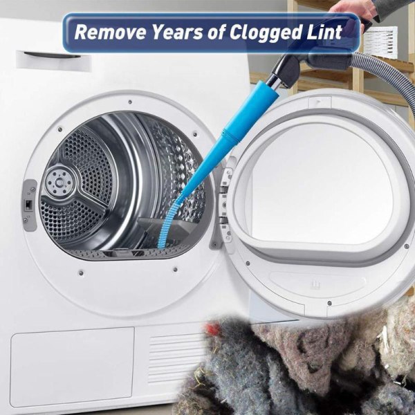 Ventilationsvakuumslang tar bort ludddammrengöring Bärbar rengöring för tvättmaskin och torktumlare