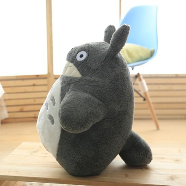 Söt Totoro plyschleksak mjuk PP bomullsfylld animedocka tecknad djurstoppad leksak för barn 30cm B