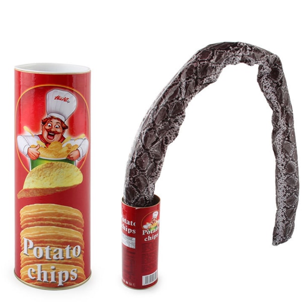 Rolig potatischips fat Ormleksak Intressant chockerande leksaker April Fools' Day Present 684