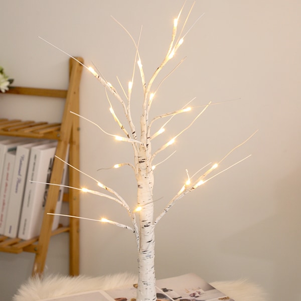 LED julgranslampa prydnad Glödande julgren Ljusdekoration konstgjorda träd jul skrivbordsprydnad