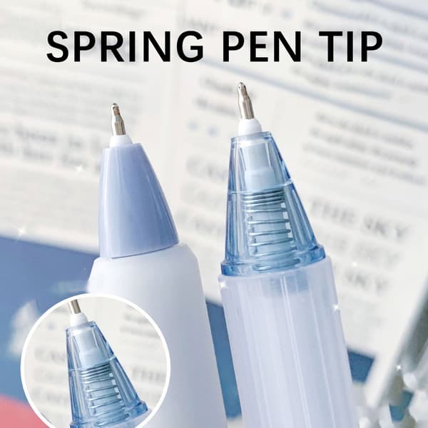 7 st svart gelpenna för studenter 0,5 mm Retractable Gel Pen Multipurpose Smoothing Ink Pen Back To School Present E
