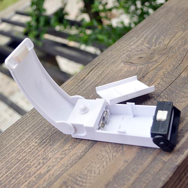 Bärbar Mini Sealer Multipurpose Praktisk Handhållen Heat Bag Sealer för lufttät matförvaring Enkel användning White