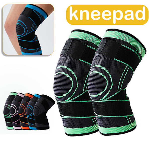 Fitness Löpning Cykling Elastiska knäskydd, halkfria stödbyxor Sport Kompression Knäskyddsfodral för basket Sport Pink XL