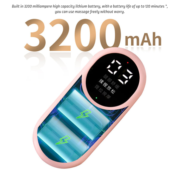 Elektrisk Hot Compress Ben Massager Bärbar lätt kalv Massager Pad För Kvinnor Män Pink 2pcs