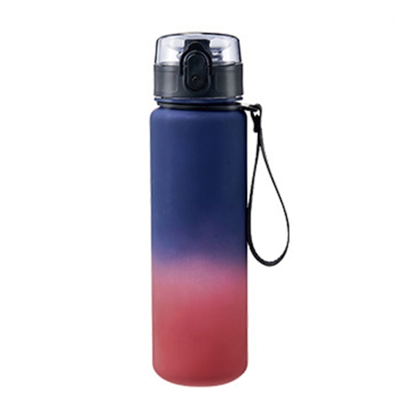 500ml/650ml/1000ml sportvattenkopp i plast Multifunktionell återanvändbar vattenkopp för fitness Blue Red 650ml