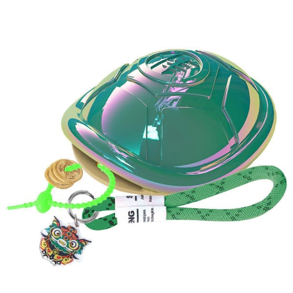 Lovely Turtles Shell Divination Tool Nyckelring Multi-Purpose Bordsskiva Ornament För Kvinnor Män Silver