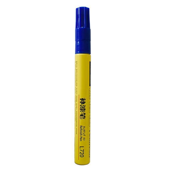 Billack-penna för touch-up, snabb torktid, vattentät, reparerar repor på bilen, för bilvård Blue Silver