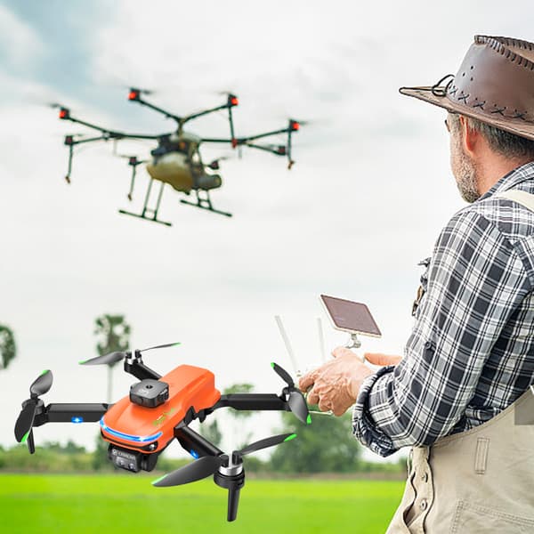 HD dubbelkamera hopfällbara drone-flygplan med en nyckelstart Quadcopters Kameraleksaker Present till vänner Familj BK dual camera 2B