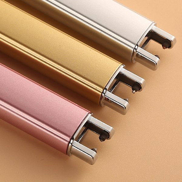 Små elektroniska pulständare Lätt bärbar tändhjälp för utomhusresor Rose Gold