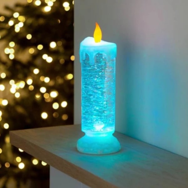 Uppladdningsbart färg elektroniskt LED vattentätt ljus med glitter färgskiftande LED vattenljus Gold BASE