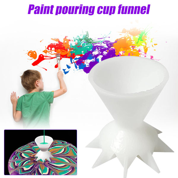 Paint Pouring Split Cup För Akrylmålning Pouring Mini 7-Leg Funnel Split Cup