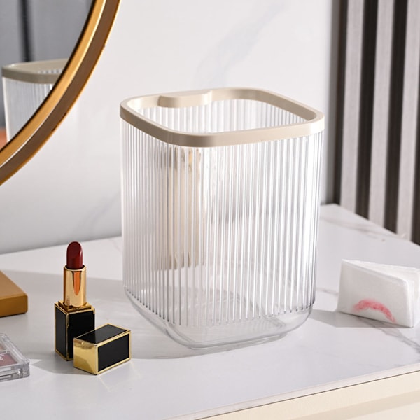 Mode Mini Desktop Papperskorgen Stor öppning Multipurpose Papperskorgen Hållare För Vardagsrummet Stone Black