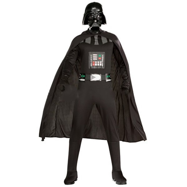 Pojkens Deluxe Darth Vader Halloween-dräkt Star Wars Klassiskt tema Barn L