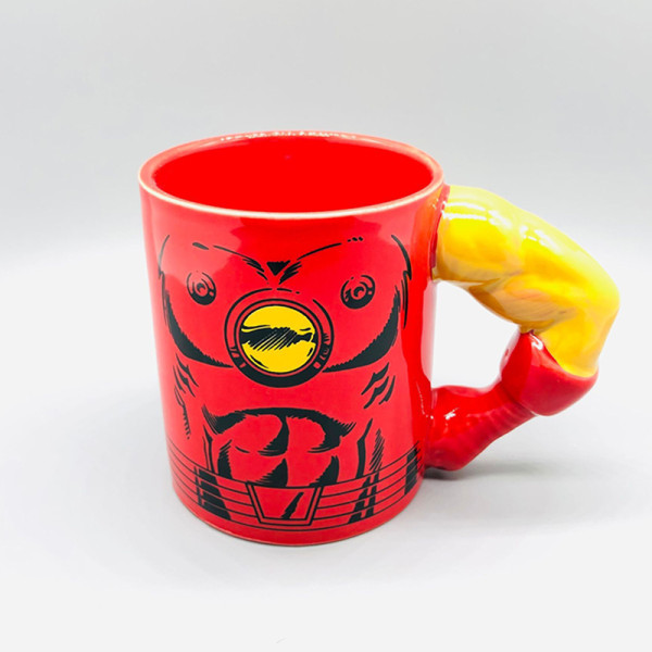 Super Hero Cup Keramik Beefcake Muskulös Design Kreativ Mugg 3D Tecknad Dricksmjölk Kaffekopp För Barn Fans Hulk